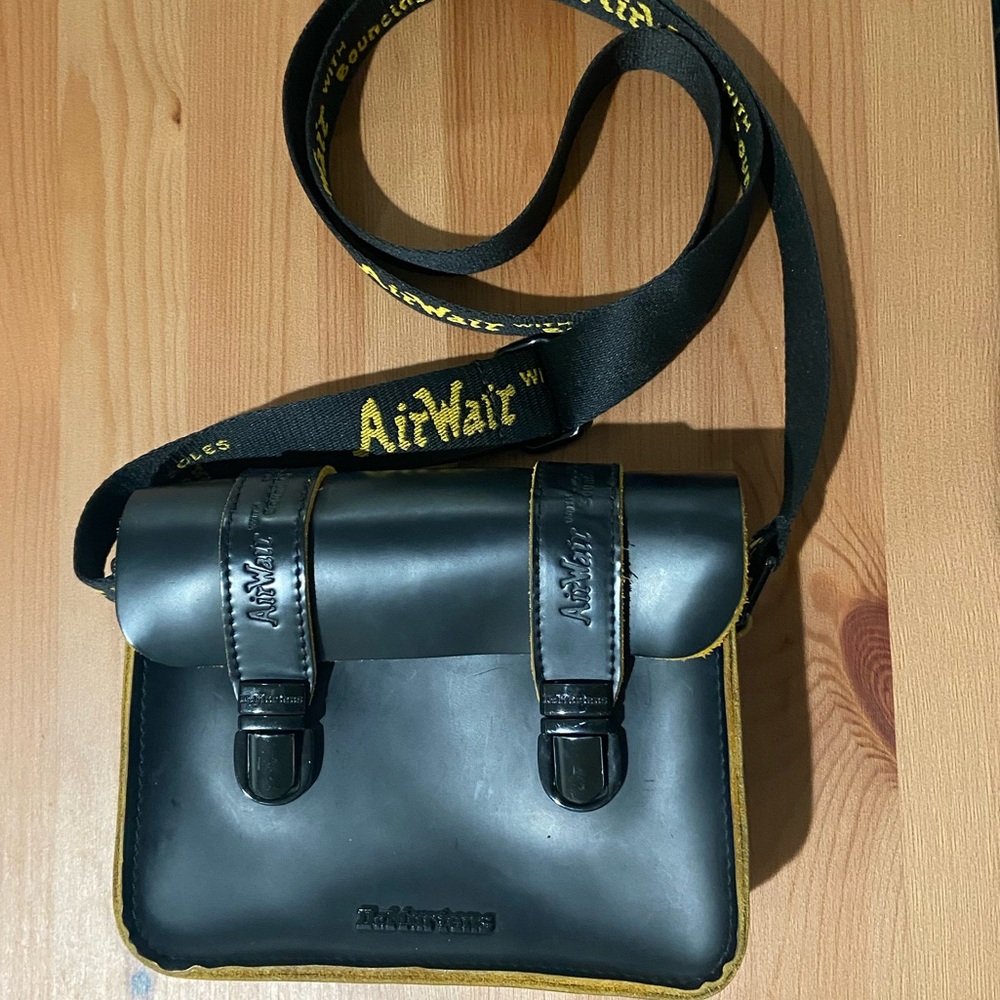 Dr. Martens Black Leather Crossbody Bag
